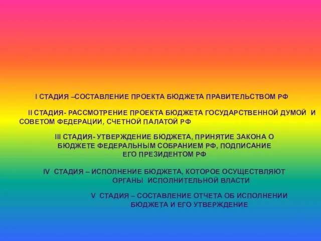 Порядок составления, рассмотрения, утверждения и исполнения бюджета называется бюджетный процесс Бюджетный процесс