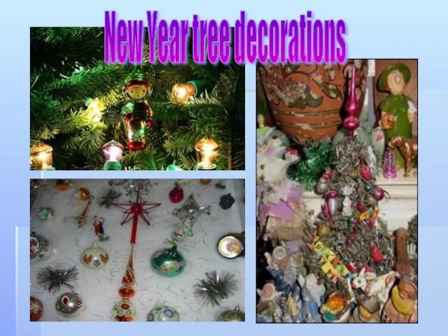 New Year tree decorations