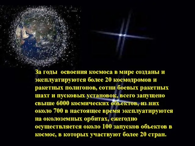 За годы освоения космоса в мире созданы и эксплуатируются более 20 космодромов