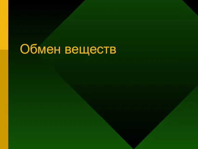 Обмен веществ