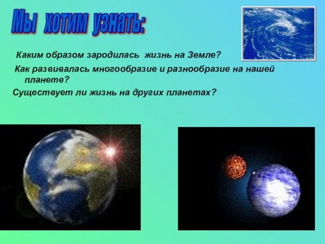 Каким образом зародилась жизнь на Земле? Как развивалась многообразие и разнообразие на