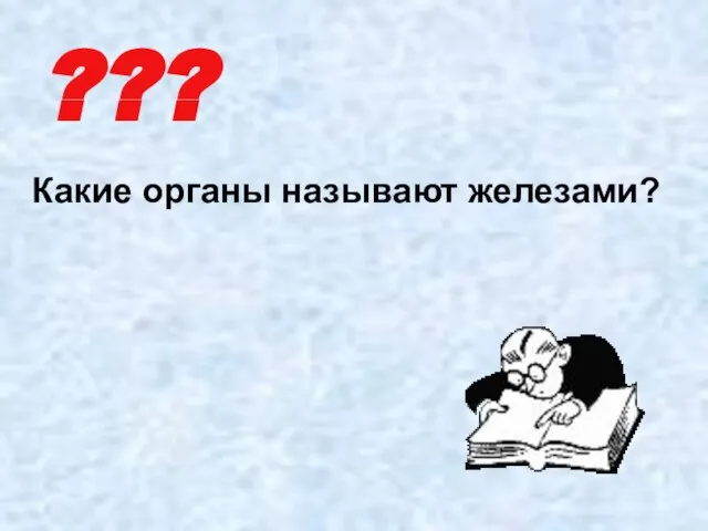 ??? Какие органы называют железами?