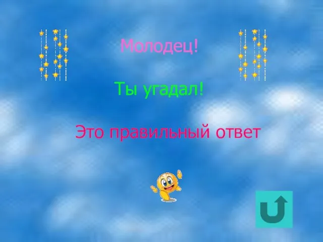 Молодец! Ты угадал! Это правильный ответ