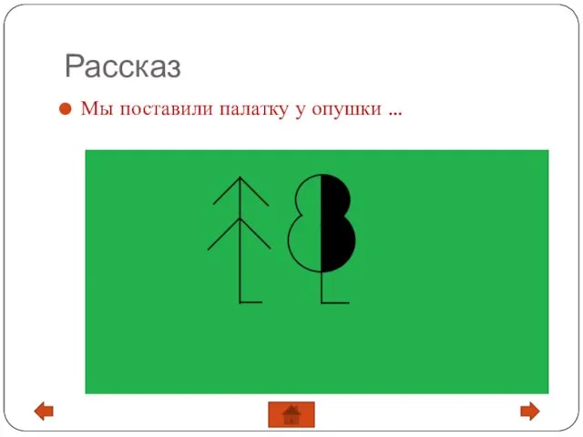 Рассказ Мы поставили палатку у опушки …