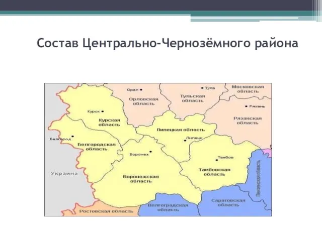 Презентация на тему Центрально – Черноземный район