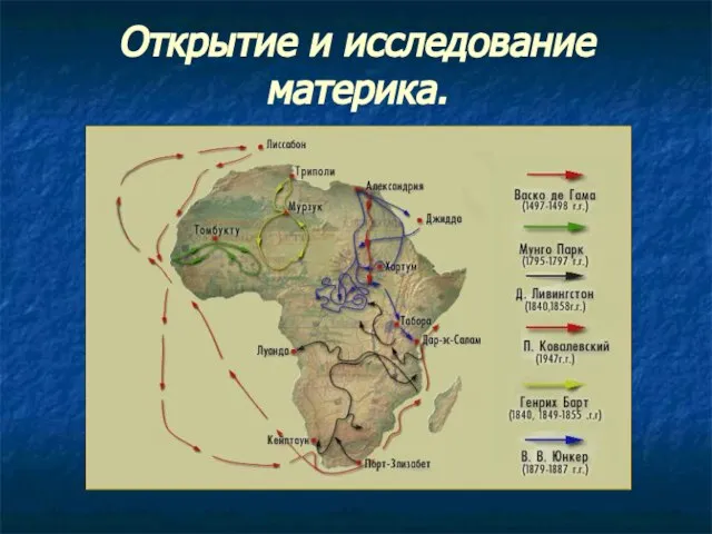 Открытие и исследование материка.