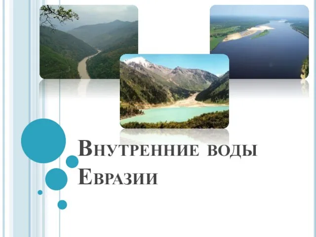 Презентация на тему Внутренние воды Евразии