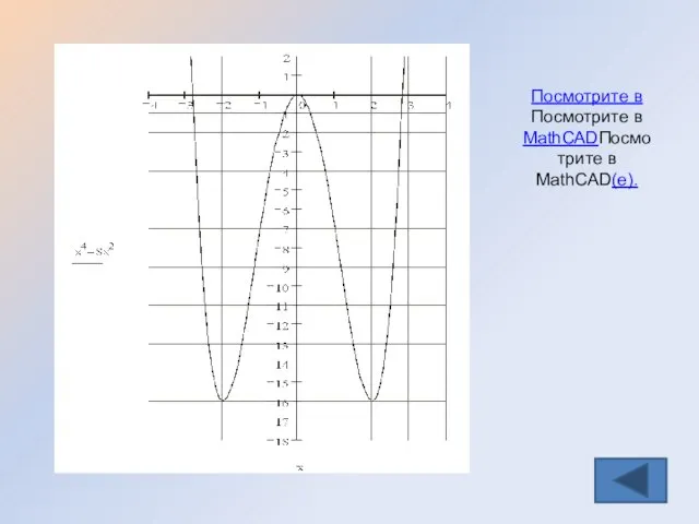 Посмотрите в Посмотрите в MathCADПосмотрите в MathCAD(е).