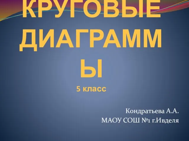 Презентация на тему Круговые диаграммы 5 класс