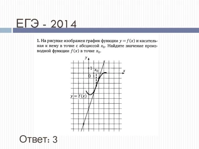 ЕГЭ - 2014 Ответ: 3