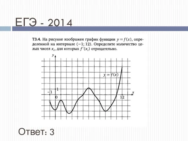 ЕГЭ - 2014 Ответ: 3