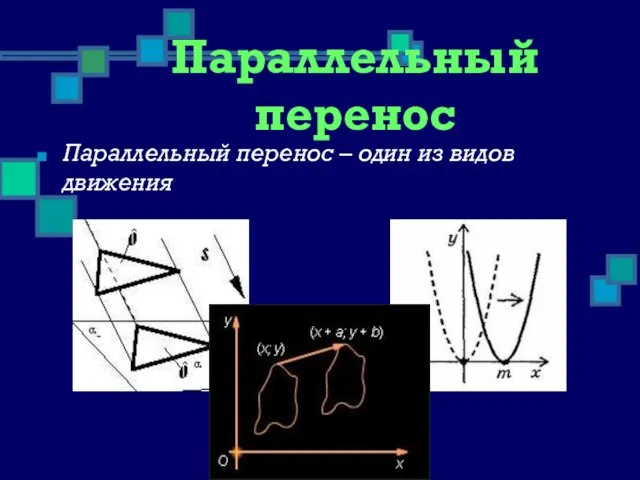 Параллельный перенос Параллельный перенос – один из видов движения