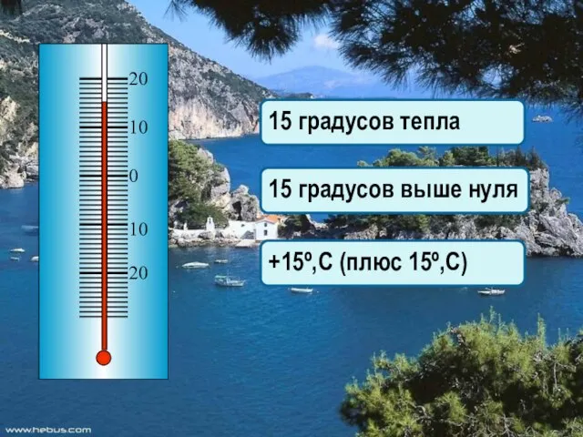 15 градусов тепла 15 градусов выше нуля +15º,С (плюс 15º,С)