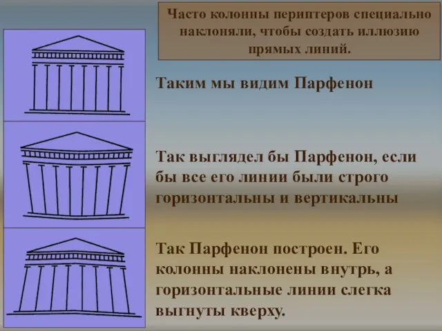 Таким мы видим Парфенон Так выглядел бы Парфенон, если бы все его