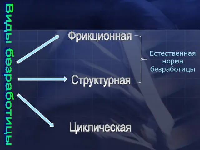 Фрикционная Структурная Циклическая Естественная норма безработицы Виды безработицы