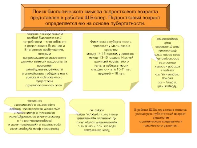 Психическая пубертатность связана с вызреванием особой биологической потребности – «потребности в дополнении».Внешнее