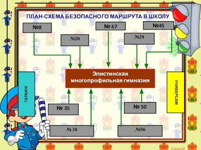 № 67 №45 №8 №56 УНИВЕРСАМ №20 № 50 № 35 №