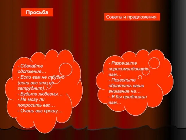 Просьба - Сделайте одолжение… - Если вам не трудно (если вас это