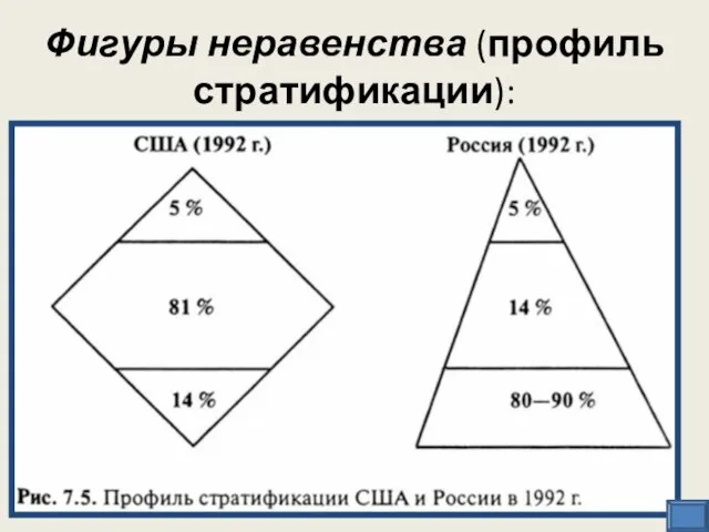 Фигуры неравенства (профиль стратификации):