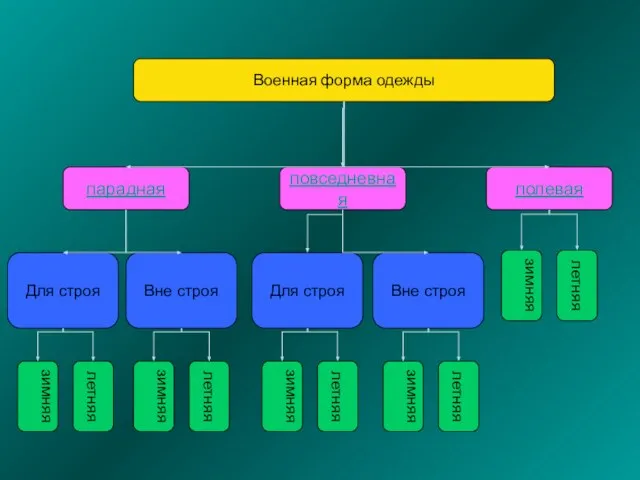 Военная форма одежды парадная повседневная полевая Для строя Вне строя Для строя