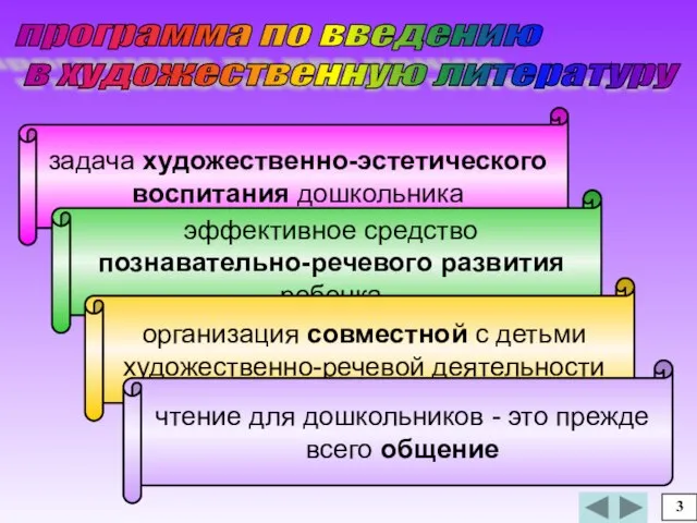 3 программа по введению в художественную литературу задача художественно-эстетического воспитания дошкольника эффективное