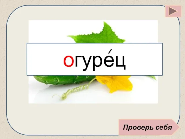 Проверь себя огурец