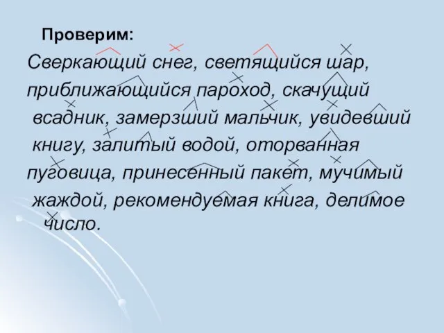 Проверим: Сверкающий снег, светящийся шар, приближающийся пароход, скачущий всадник, замерзший мальчик, увидевший