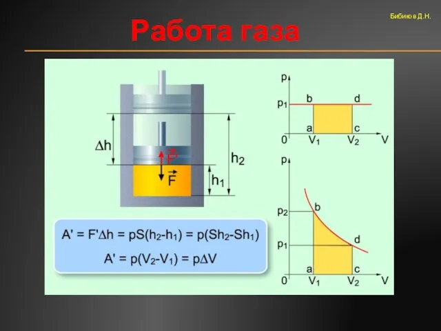 Работа газа Бибиков Д.Н.