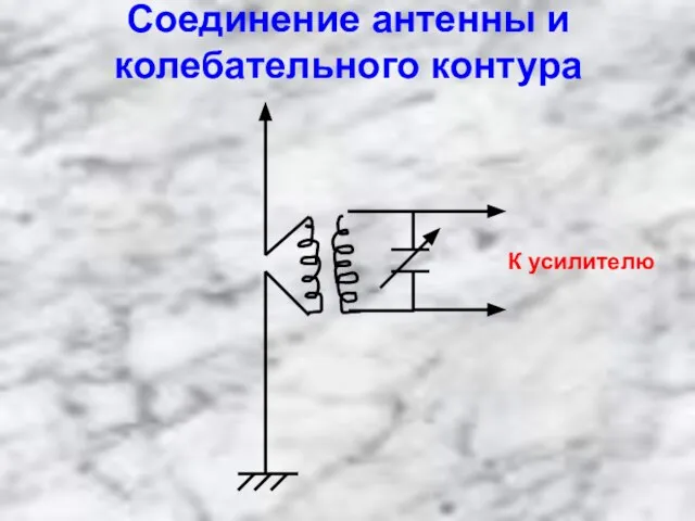 Соединение антенны и колебательного контура К усилителю