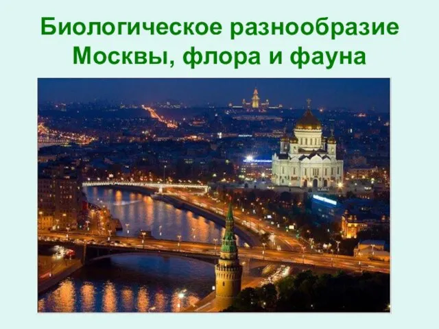 Биологическое разнообразие Москвы, флора и фауна