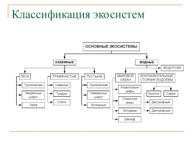 Классификация экосистем