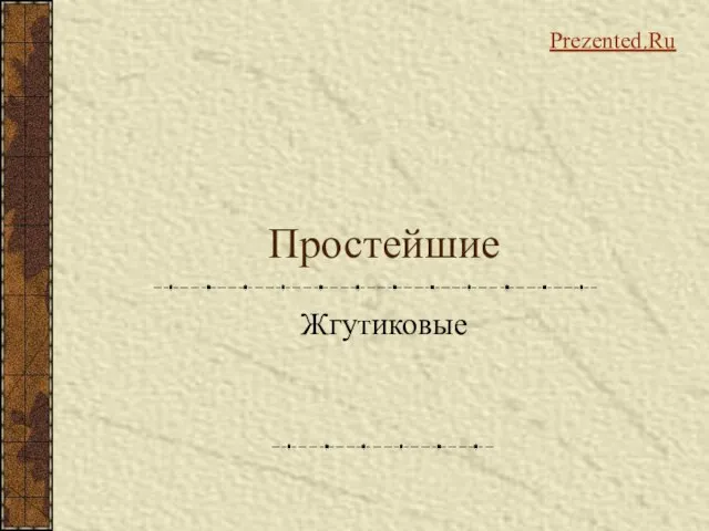 Презентация на тему Простейшие Жгутиковые