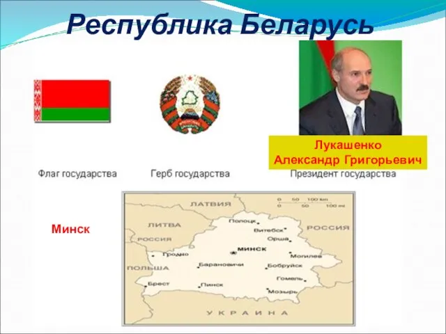 Республика Беларусь Минск Лукашенко Александр Григорьевич