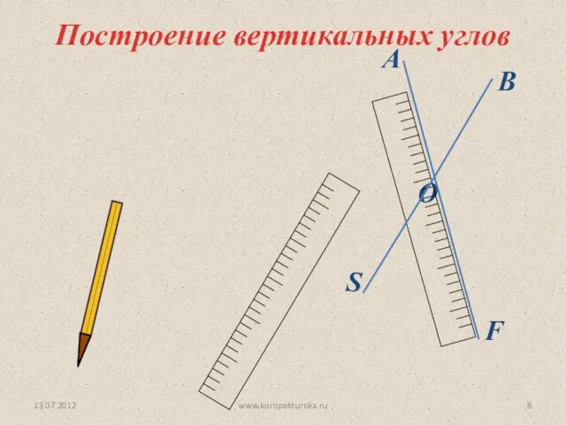 Построение вертикальных углов S F 13.07.2012 www.konspekturoka.ru