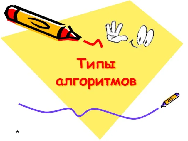 Презентация на тему Типы алгоритмов