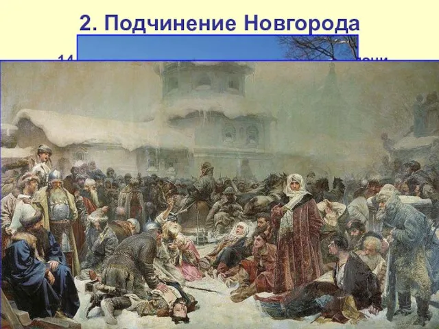 2. Подчинение Новгорода 14 июля 1471 г. в ходе битвы на реке