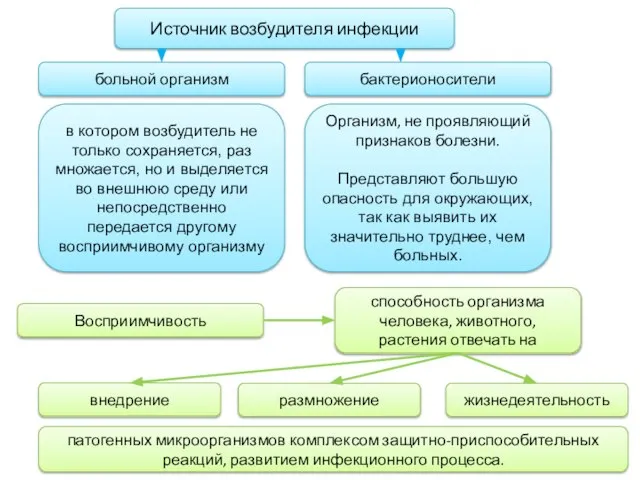 Источник возбудителя инфекции больной организм бактерионосители в котором возбудитель не только сохраняется,