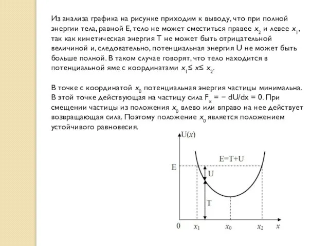 Из анализа графика на рисунке приходим к выводу, что при полной энергии