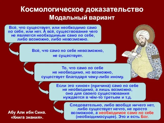 Всё, что существует, или необходимо само по себе, или нет. А всё,