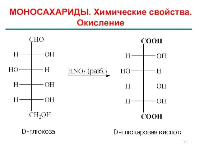 МОНОСАХАРИДЫ. Химические свойства. Окисление