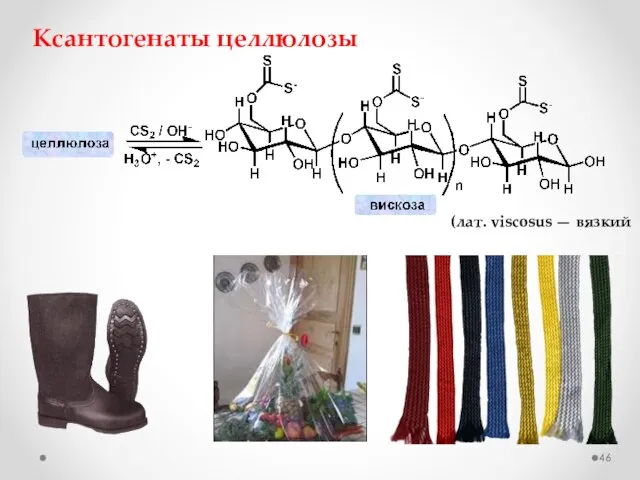 (лат. viscosus — вязкий Ксантогенаты целлюлозы