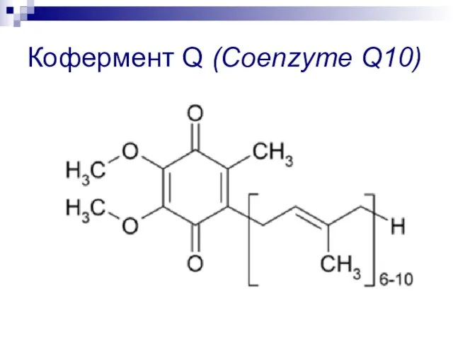 Кофермент Q (Coenzyme Q10)