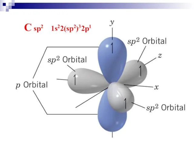 C sp2 1s22(sp2)32p1