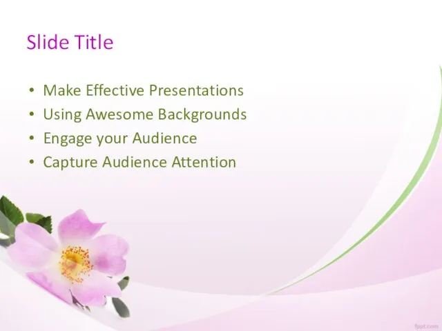 Slide Title Make Effective Presentations Using Awesome Backgrounds Engage your Audience Capture Audience Attention