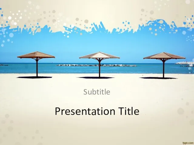 Presentation Title Subtitle