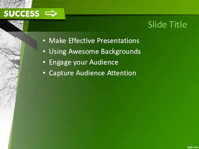 Slide Title Make Effective Presentations Using Awesome Backgrounds Engage your Audience Capture Audience Attention