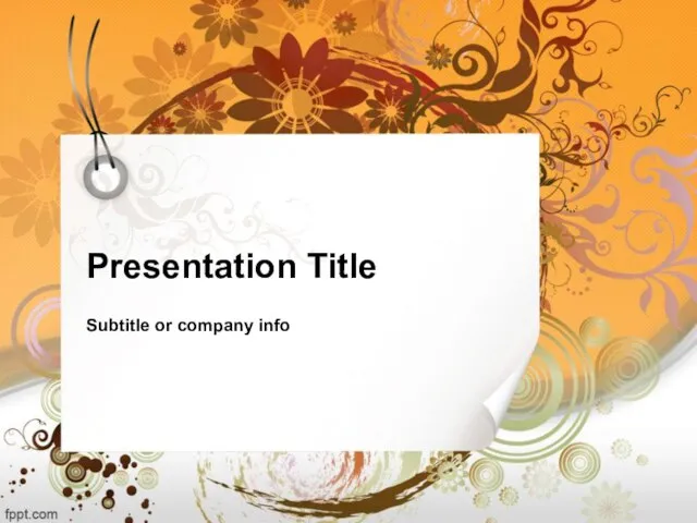 Presentation Title