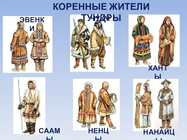 ЭВЕНКИ ЧУКЧИ ХАНТЫ СААМЫ НЕНЦЫ НАНАЙЦЫ КОРЕННЫЕ ЖИТЕЛИ ТУНДРЫ