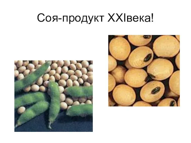 Соя-продукт XXIвека!