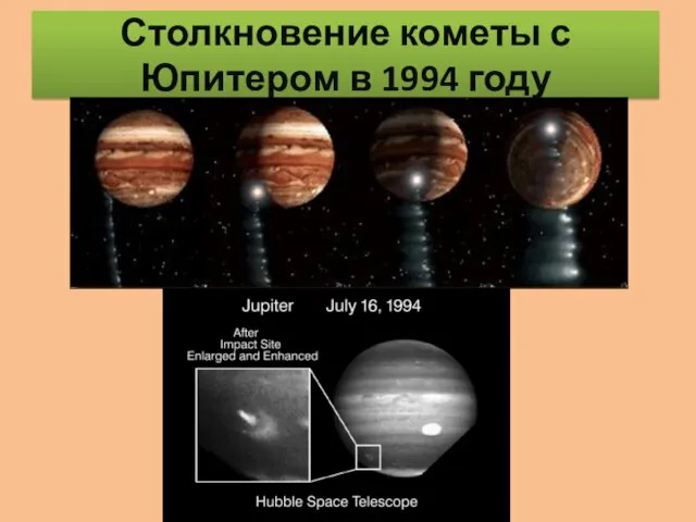 Столкновение кометы с Юпитером в 1994 году